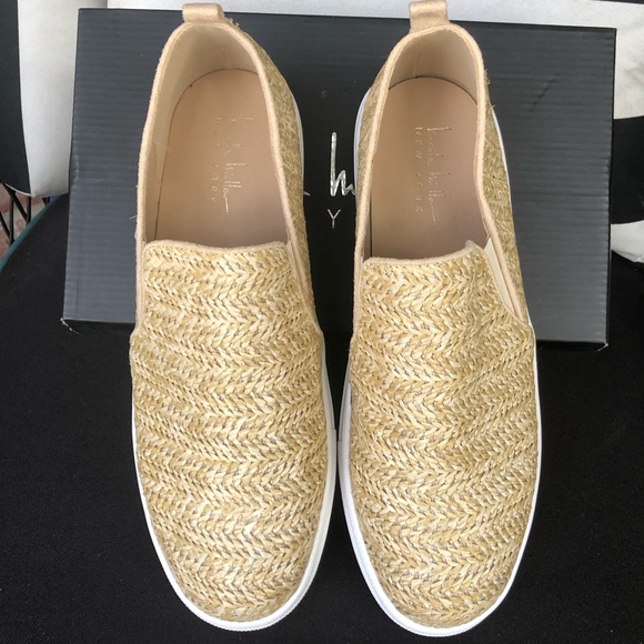 NICOLE MILLER Tonnille Raffia Slip On Sneakers 9 NIB - Picture 6 of 14